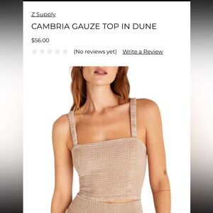 Zsupply Cambria gauze top